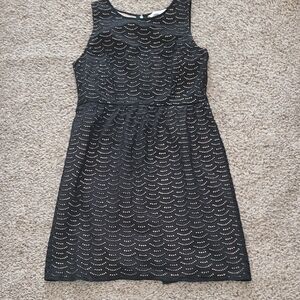 LOFT Black Sleeveless  Midi Dress